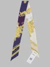 Versace Silk Bandeau Barocco Floral Print Accessory In Pattern
