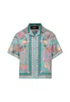 Versace Multicolor La Vacanza Shirt For Kids In Multi