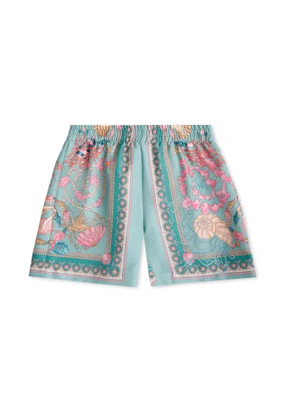VERSACE MULTICOLOR LA VACANZA SHORTS FOR BABY
