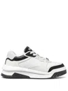 Versace Multicolor Leather Odissea Sneakers In Black