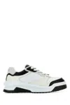 Versace Mesh Low Top Sneakers In White