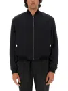 Versace Ribbed Cuffs Jacket Front Pockets Hem In Multicolor