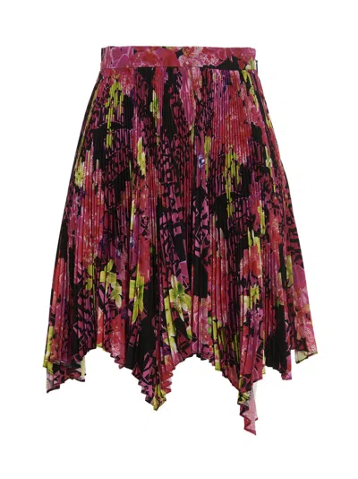 VERSACE MULTICOLOR ORCHID VERSACE SKIRT