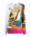 Versace Multicolor Printed Sweater In Multicolor