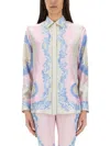 Versace Multicolor Regular Printed Shirt In Multi