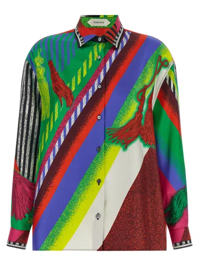 VERSACE MULTICOLOR REGULAR PRINTED SHIRT