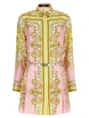 Versace Dress Silk Twill Print Spring Barocco Foulard Pn 1 In Multi