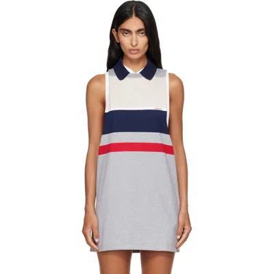 Versace Multicolor Striped Cotton-jersey Minidress