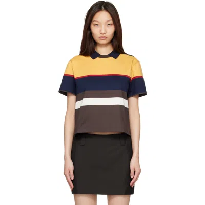 Versace Multicolor Striped Cotton-jersey Polo
