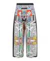 Versace Multicolored Silk Pants In Multi