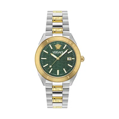 Pre-owned Versace Multicolour Mens Analogue Watch V-dome Ve8e00524