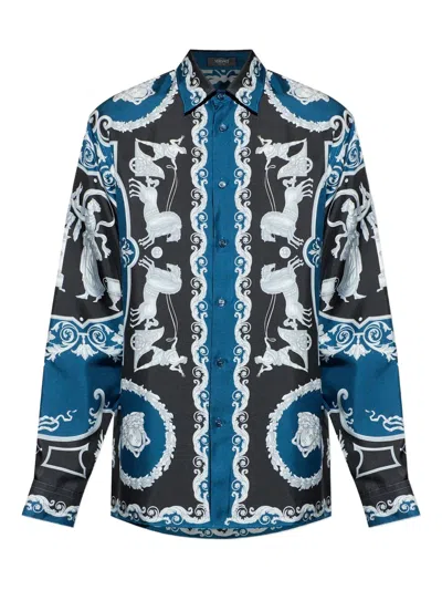 VERSACE VERSACE MULTICOLOUR SILK SHIRT