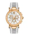 Versace Mystique Chrono Strap Watch In Gold