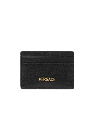 VERSACE VERSACE LOGO-LETTERING CARD HOLDER
