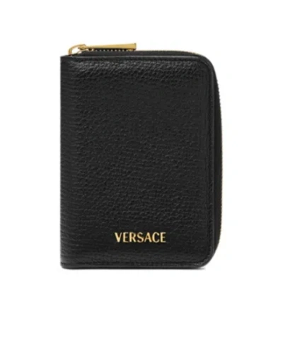 Versace Myth Logo-lettering Zipped Wallet