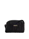 Versace Myth Nylon Crossbody Bag In Black