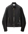 Versace Nappa Biker Jacket In Black