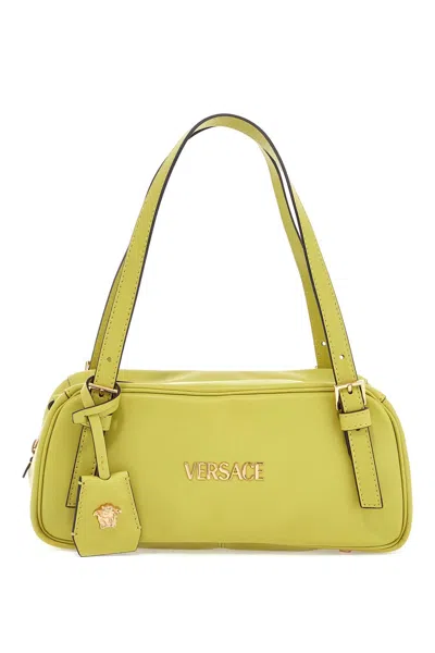 Versace Nappa Leather Bowling Bag Women In Green