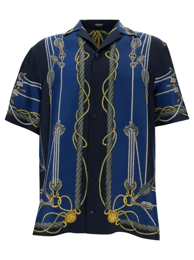 Versace Blue Nautical Shirt