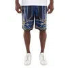 Versace Pattern-printed Elasticated Waistband Bermuda Shorts In Blue