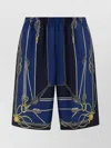 VERSACE NAUTICAL ROPE PRINT PATCH POCKET SHORTS
