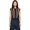 Versace Gender Inclusive Mixed Media Patchwork Sweater Vest In Multi