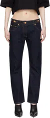 Versace Jean Coupe Classique Medusa '95 In 1d100-dark Blue
