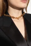 Versace Necklace With Greca Motif In Gold