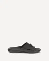 Versace Nettuno Medusa Head Open-toe Sliders In Black