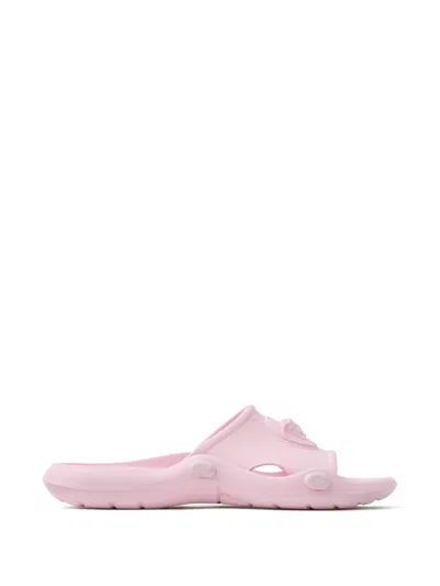 Versace Nettuno Rubber Slides In Pink