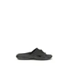 Versace Nettuno Medusa Head Open-toe Sliders In Black
