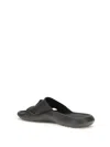 Versace Nettuno Medusa Head Open-toe Sliders In Black