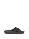 Versace Nettuno Medusa Head Open-toe Sliders In Black