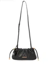 Versace Lamb Leather Minibag Gold Tone Hardware In Black