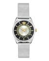 Versace New V-circle Bracelet Watch In Metallic