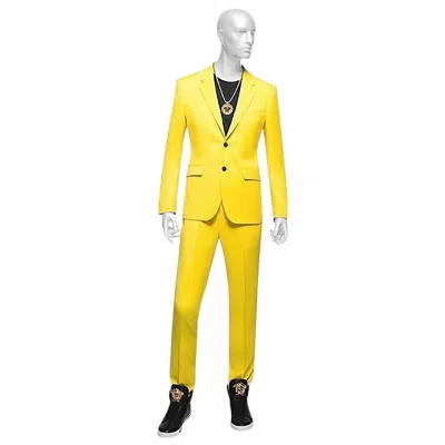 Pre-owned Versace New  Men's Tailored Suit – Canary Yellow