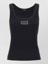 Versace Nineties Heritage Logo Scoop Neck Tank In Black