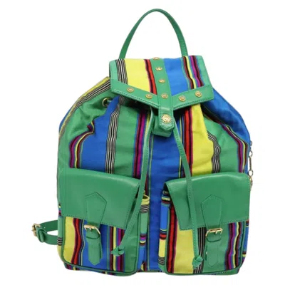 Pre-owned Versace Nylon Backpack Bag ()