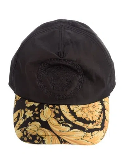 Pre-owned Versace Babies' Nylon Baseball Hat In Black