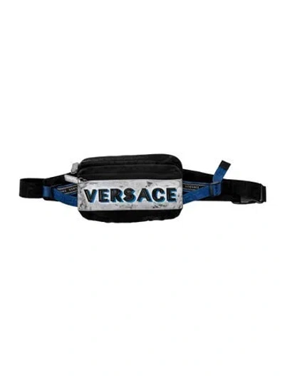 Pre-owned Versace Nylon Belt Bag In Multi
