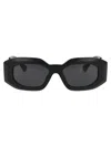 Versace Womens Black Ve4425u Maxi Medusa Oval-frame Nylon Sunglasses In Black