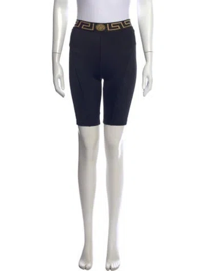 Pre-owned Versace Nylon Knee-length Shorts W/ Tags In Black