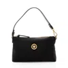 Versace Nylon Medusa Tribute Flat Pouch In Black