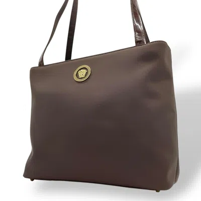 Pre-owned Versace Nylon Patent Leather Shoulder Bag Tote Bag () In Multi
