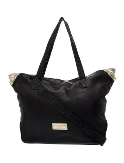 Pre-owned Versace Nylon Shoulder Bag In Multi