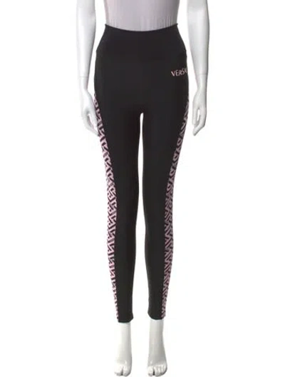 Pre-owned Versace Nylon Skinny Leg Pants In Multi