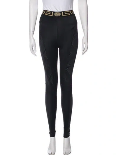 Pre-owned Versace Nylon Sweatpants W/ Tags In Black