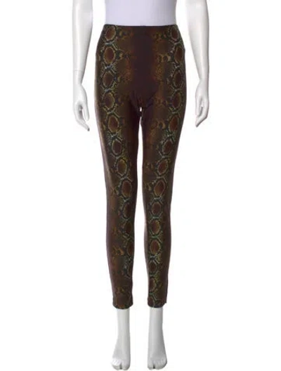 Pre-owned Versace Nylon Wide Leg Pants W/ Tags In Neutral