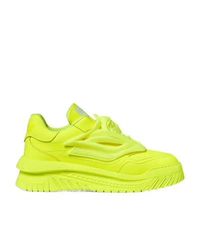 Versace Odissea Low-top Sneakers In Yellow