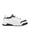 Versace White And Black Sneaker With Inserts And Chunky Sole